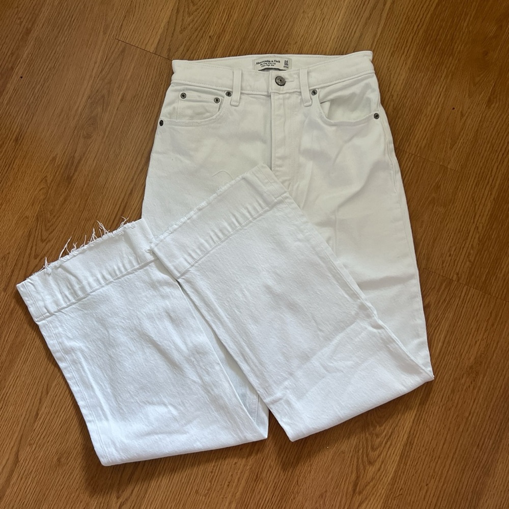 Abercrombie white jeans